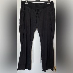 Thyme Maternity Linen Pants, Black, Women’s Size XL